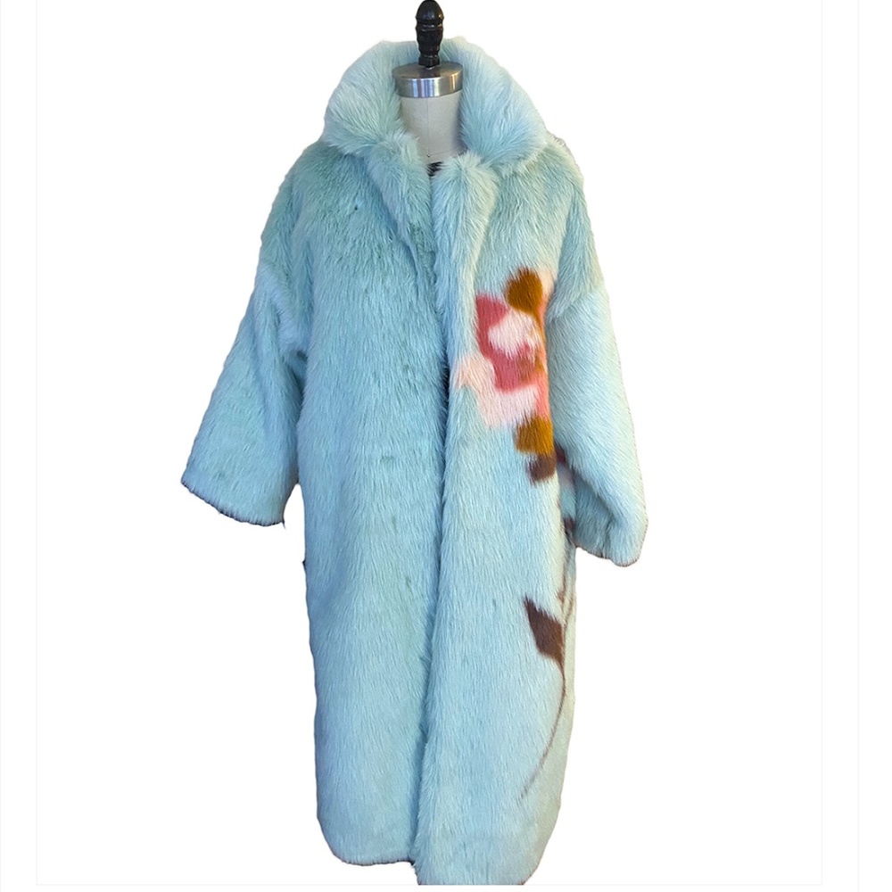 Free People Fluffy Flower Coat New $375.00